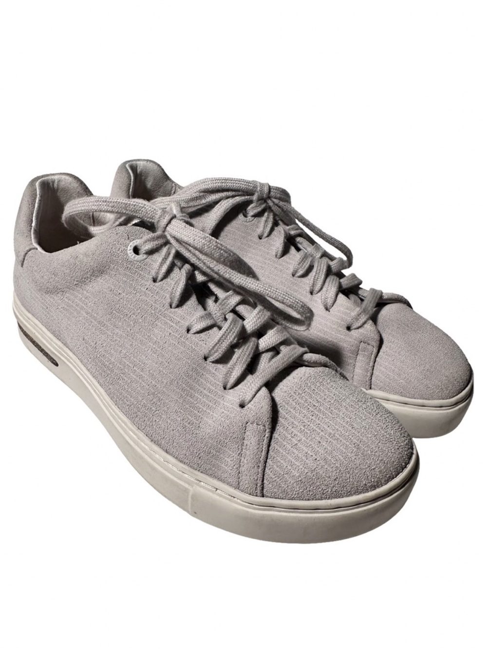 Birkenstock Bend Low Sneakers 36 Narrow Antique White Corduroy Grey Suede 5.5 5